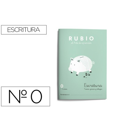 Cuaderno rubio caligrafia nº 0